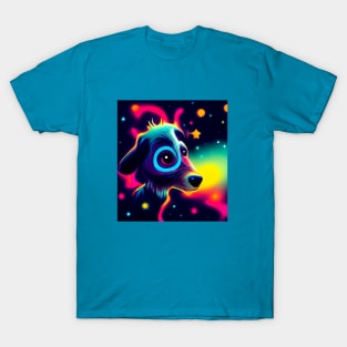 Galaxy Cosmic Dog T-Shirt